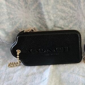 Coach Black Pebbled Leather 52507 XL Hangtag Multifunction Case New With Tag